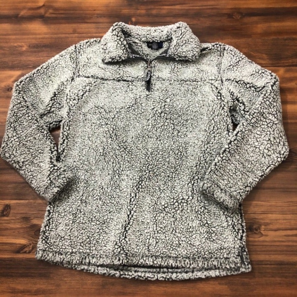 Sherpa quarter zip sweatshirt